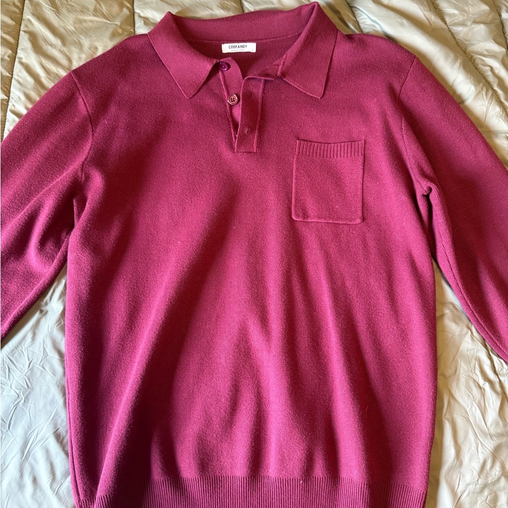 Mens Red Sweater